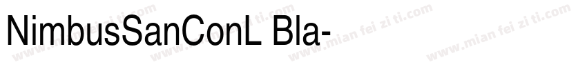 NimbusSanConL Bla字体转换